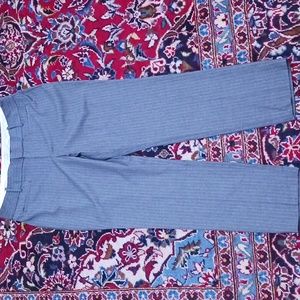Gray pinstripe Calvin Klein trousers